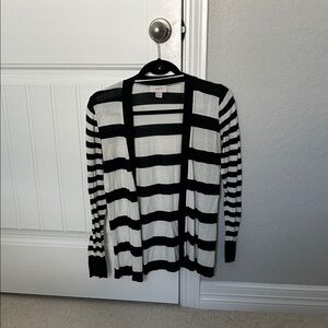LOFT Monochrome Striped Sweater size S